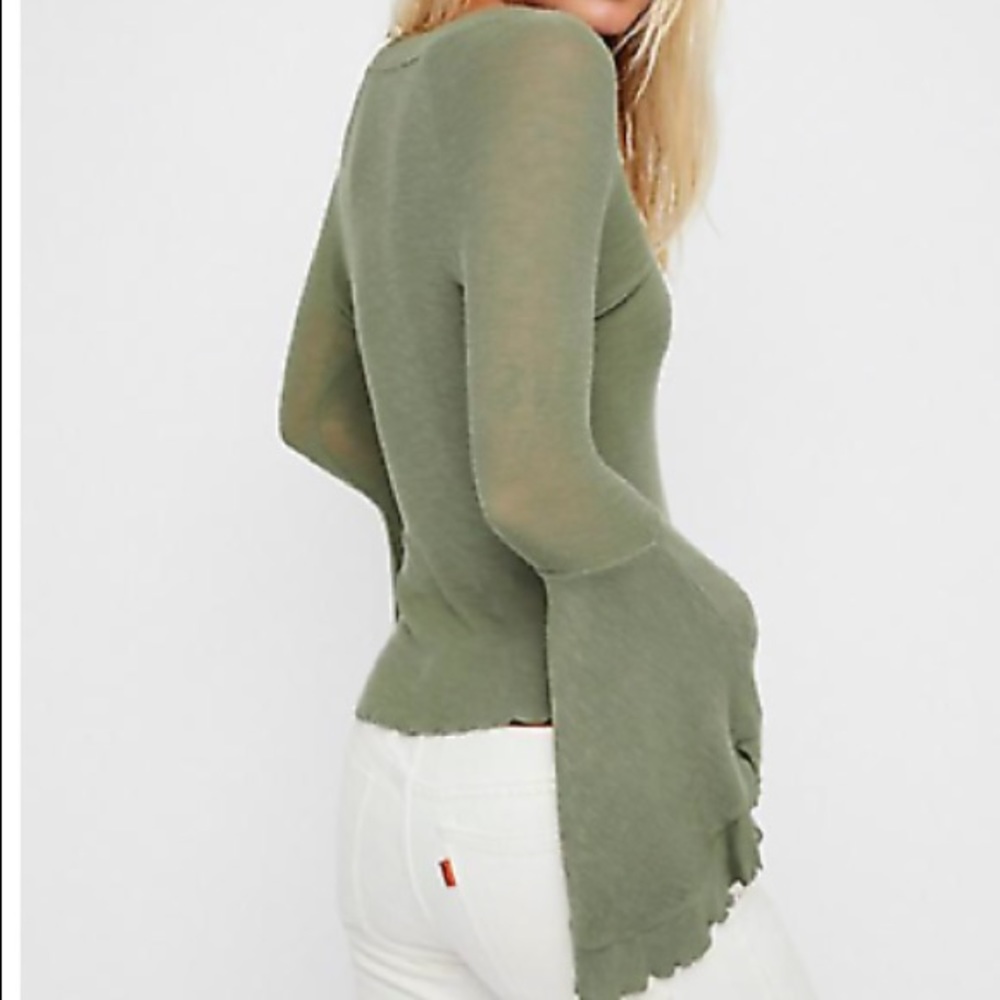 Green Free People Long sleeve - Picture 12 of 12